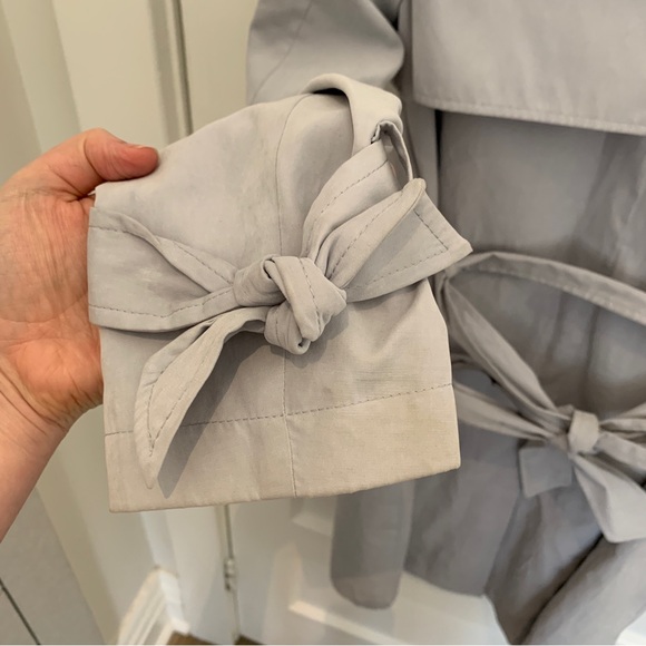 London Fog grey trench, size S - Picture 5 of 16